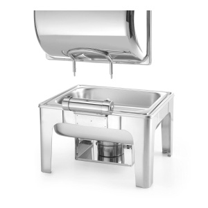 Chafing dish GN 1/2 finisaj tip oglinda, HENDI, Profi Line, 4L, 365x345x(H)345mm - Img 2