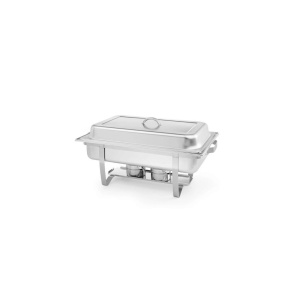Chafing dish inox GN1/1, contine 2 suporturi combustibil si o tava GN 1/1 65mm, HENDI Smart - Img 2