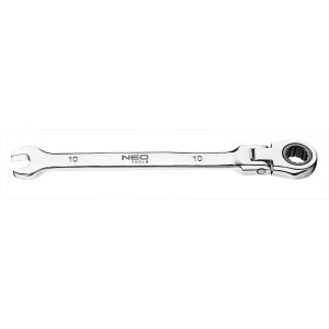 Cheie combinata fixa - inelara cu articulatie si clichet 10mmx160mm