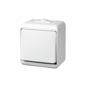 Comutator Aquastar, 2 poli, alb
