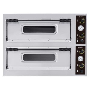 Cuptor pizza BASIC XXL 66 - HENDI - 2 camere - 400V/18000W - 1365 x 955 x (H)745 mm