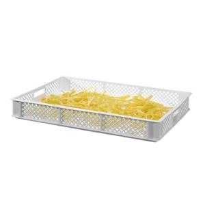 Cutie de uscare paste proaspete, alba, 600x400x70 mm, 14 L - Img 2