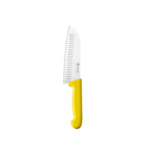 Cutit de tip Santoku 180 mm, HACCP Galben, Hendi