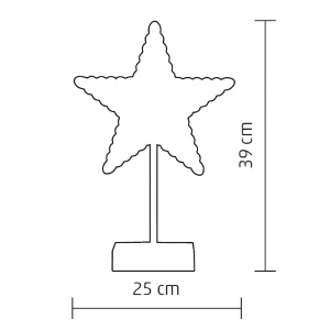 Decor pentru masă cu LED, brad, 4,5V - Img 4