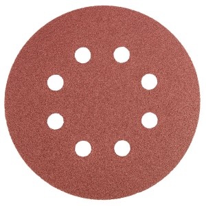 Disc abraziv cu gauri 125mm K120, set 5 buc