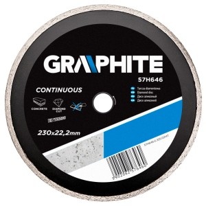 Disc diamantat 230mm, continuu, pt placi ceramice