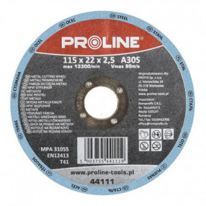Disc profesional flex debitare metale, extra dur, 115 x 1mm, A60S, Proline - Img 2