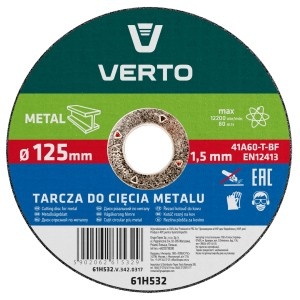 Disc taiere, pentru metal 125x1.5x22mm,