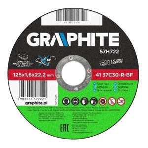 Disc taiere , pentru piatra, 125x1.6x22.2mm