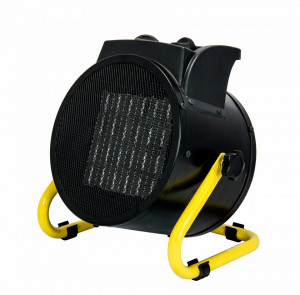 Elektromos fűtőventilátor, 2000 W, 230V, termosztát, légáram 158 m3/h, kerámia fűtőelemmel