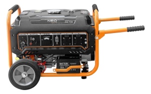 Elektromos generátor 2800/3000W, 7hp, 2.63l/óra, 208cc, kulcsos indítás, Neo - Img 5