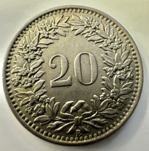 ELVETIA - 20 RAPPEN 1947 - Img 2