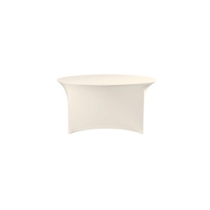 Fata de masa Symposium, Hendi, diametru 180cm, crem, 90% poliester 10% elastan