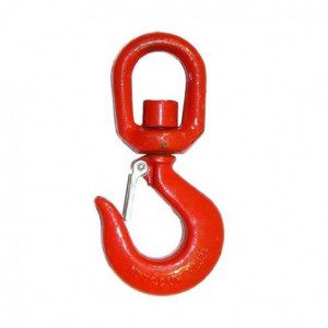 Festett horganyzott horog, biztonsági, forgó, 2000 kg, 43mm, 28mm, Proline, 43mm, 28mm, Proline