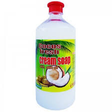 Folyékony szappan, tartalék 1000ml, fedél cseppentővel, Cocos fresh - krémszappan, PH - kontroll, Cloret