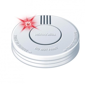 Füstérzékelő, tápegység 1 elem 9V, 85 dB, LED figyelmeztetés, fotoelektromos, optikai, Home - Img 3