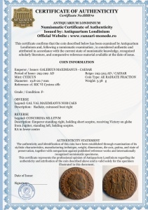 GALERIUS MAXIMIANUS - CAESAR ( 295-299 AD ) . Moneda Antica Romana - Img 3