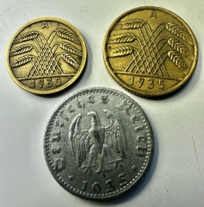 GERMANIA - 5/10/50 Reichspfennig 1935 - Img 2