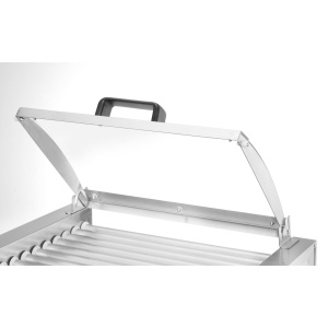 Grătar rulant pentru cârnați, 1 zonă cu capac economizor de energie, HENDI, 9 role, 230V/790W, 566x450x(H)259mm - Img 2