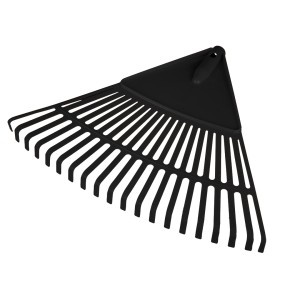 Grebla mare pentru frunze, neagra