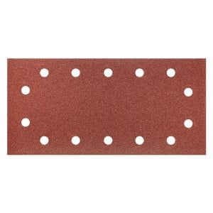 Hartie abraziva cu Velcro 115x230mm, K100, cu gauri - set 5 buc