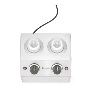 Incalzitor de ciocolata dublu 2x 650 ml , 30-65c, 230V 400W 270x223x(h)282 - Img 2