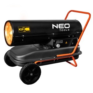 Incalzitor industrial cu motorina 30kW, rezervor 34L, consum 2.8L/h, cu roti, flux aer 750m3/h