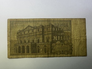 Italia - 1000 Lire ( 1962-1980 ) - Img 2