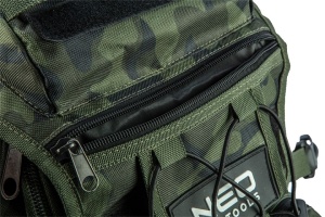 Kemping hátizsák laptop zsebbel, 30L, 22 zseb, 600D poliészter, Neo - Img 5