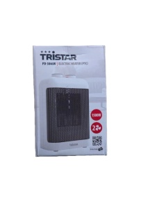 Kerámia fűtőventilátor ventilátorral, fűtés 750w/1500W, 220V, borulásvédelem, ALB, 3 fokozat, TRISTAR