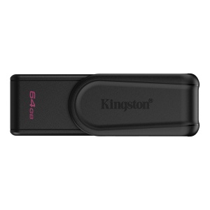 Kingston 64GB Portable USB 3.2 Gen 1 DataTraveler Exodia S (Black/Black) "DTXS/64GB"