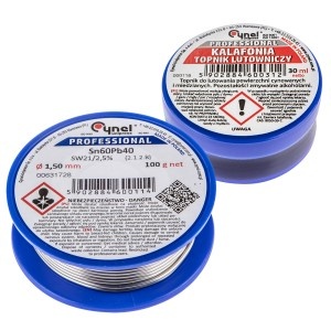 Kit lipire, fludor Sn 60%, diam. 1,5 mm, SW21 si colofoniu 35,ml (blister)