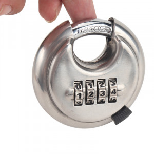 Lacat rotund cu cifru, 4 digit, 70mm, Silverline - Img 4