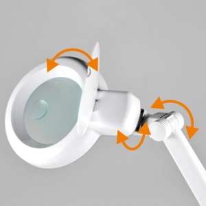 Lampa de masă cu lupa, cu LED, montabila pe masa - Img 4