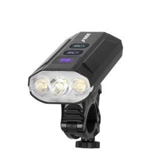 Lampa frontala profesionala bicicleta, functie de power bank, USB-C, 1200 lm, acumulator 5.2 Ah, corp aluminiu, 3 LED, lumina alba/calda, Dedra