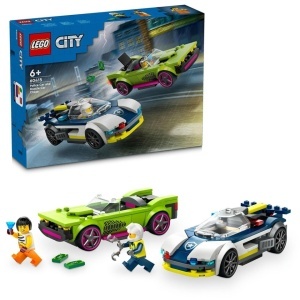 LEGO City 60415, urmarire cu masina de politie, 213 piese