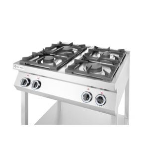 Masina de gatit cu 4 arzatoare pe stand deschis HENDI Smart, 2x3,5kW+2x6kW, 800x700x(H)900mm - Img 2