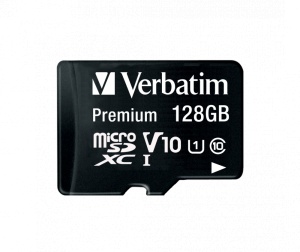 MEMORIE SD CARD VERBATIM 128GB CLASA 10 ADAPTOR INCLUS "44085"