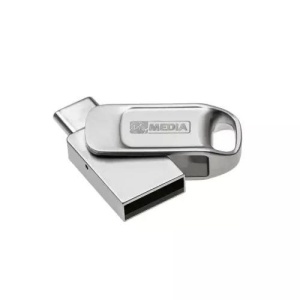 MEMORIE USB VERBATIM MYDUAL 32GB USB 2.0, ARGINTIU "69266"