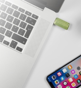 MEMORIE USB VERBATIM PINSTRIPE 64GB GREEN "49964" - Img 3