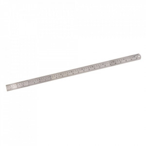 Mérővonalzó, rozsdamentes acél, 150mm, 20 x 0,8mm, F.F. Group