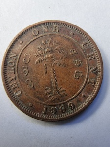 Moneda - 1 Cent 1909 - Ceylon - Edward VII