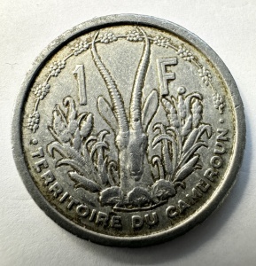 Moneda Camerun sub Mandat Francez - 1 Franc 1948