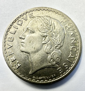 Moneda Franta - 5 Francs 1935 - Img 2