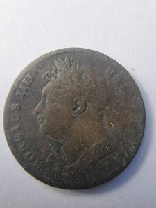 MONEDA - REGATUL UNIT - GEORGE IV - FARTHING 1822