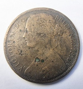 Moneda Regatul Unit - Victoria - 1 Penny 1870