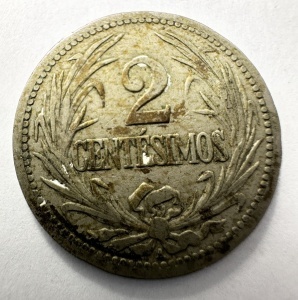 Moneda Uruguay - 2 Centesimos 1901 - Img 2