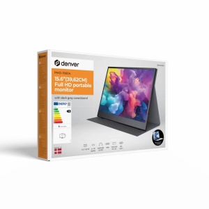 Monitor portabil ideal laptop/notebook LED IPS, Full HD 15,6", 1920x1080, 60Hz, 1xMini HDMI, 2xUSB-C, boxe incorporate - Img 2