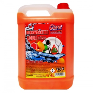 Mosogatószer, citrus ízű, 5L, XXL, takarékos csomagolás, Cloret