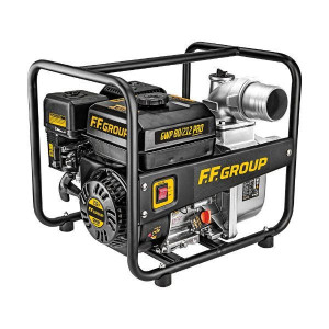 Motopompa pe benzina pentru apa curata, 4T, 212cc, 60m/cub/ora, 3", inaltime aspiratie 28m, F.F.Group - Img 1